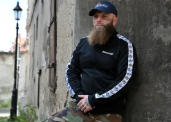 Bluza rozpinana Pretorian "Logo" - granatowa