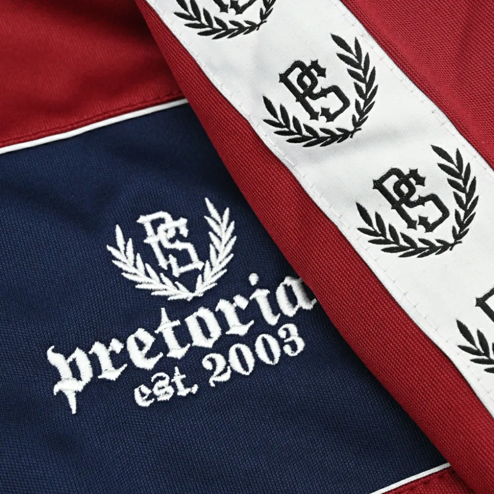 Bluza rozpinana Pretorian "Est. 2003" - bordowa