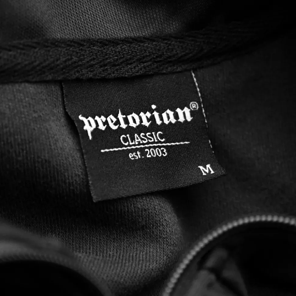 Bluza rozpinana Pretorian "Logo" - czarna