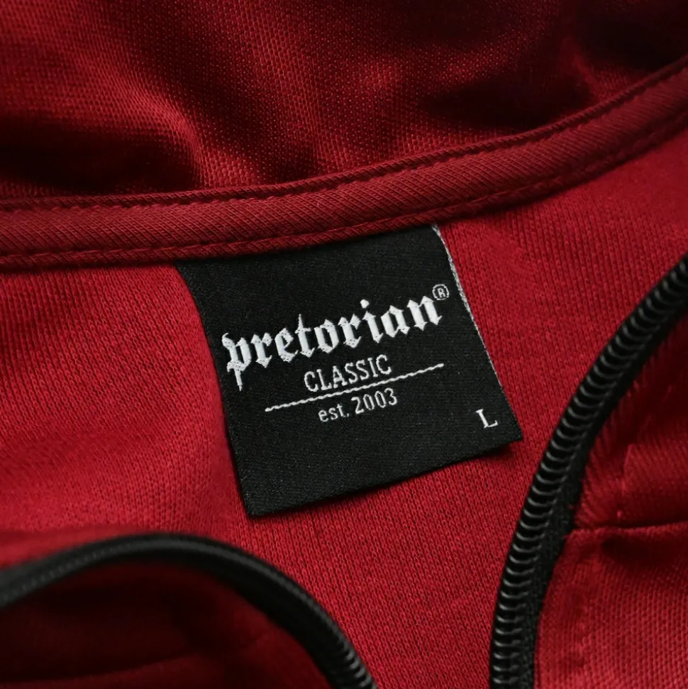 Bluza rozpinana Pretorian "Est. 2003" - bordowa