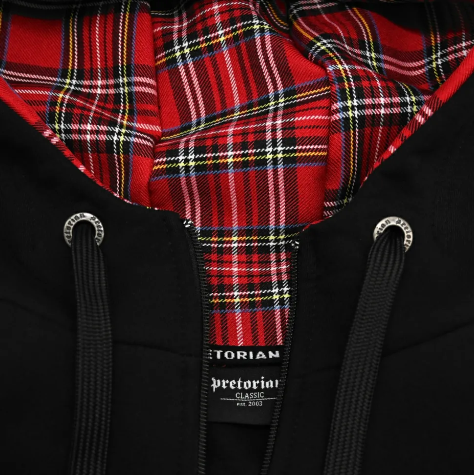 Bluza rozpinana z kapturem Pretorian "Plaid"