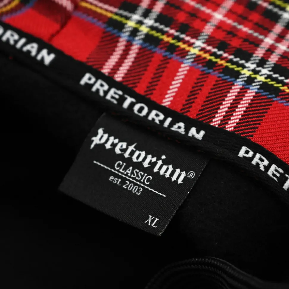 Bluza rozpinana z kapturem Pretorian "Plaid"