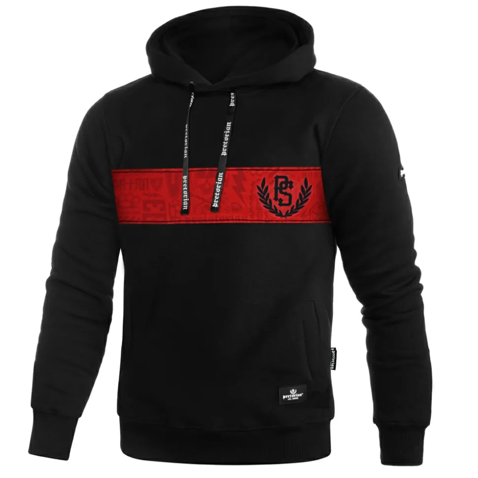 Bluza z kapturem Pretorian "Trouble Red Strap"