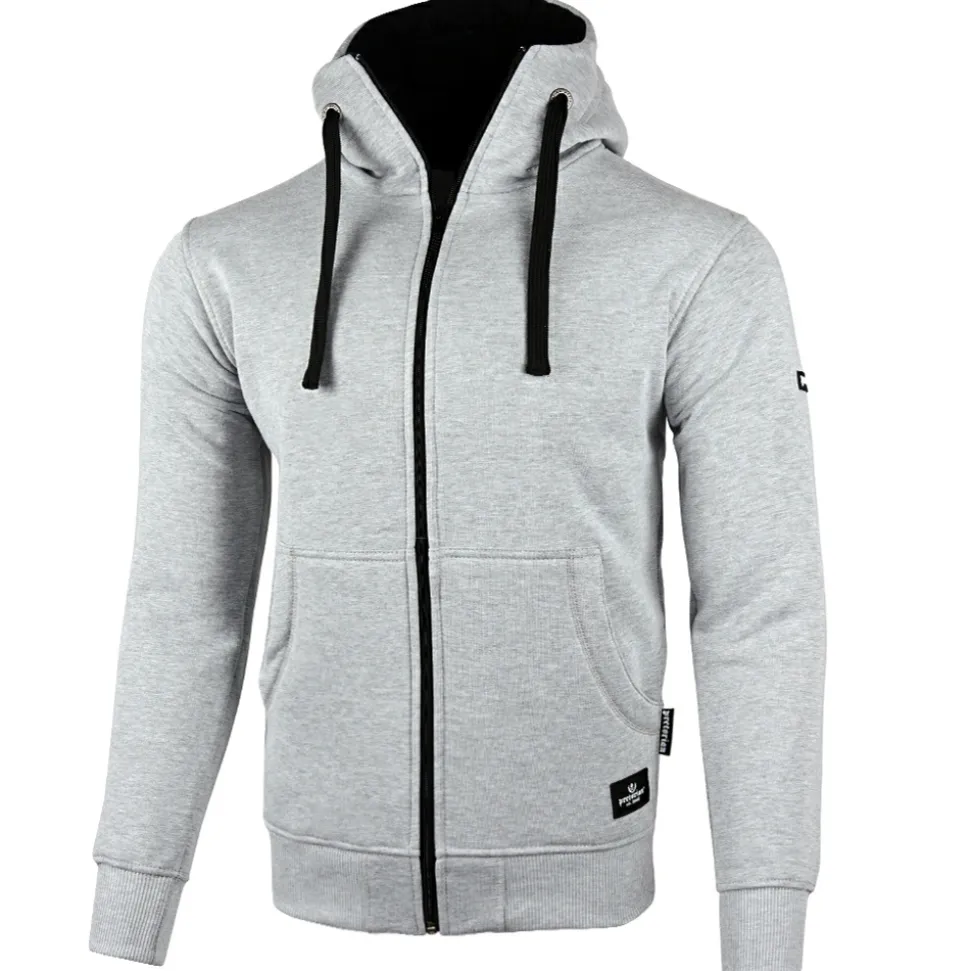 Bluza z kapturem Pretorian "Protect" - szara
