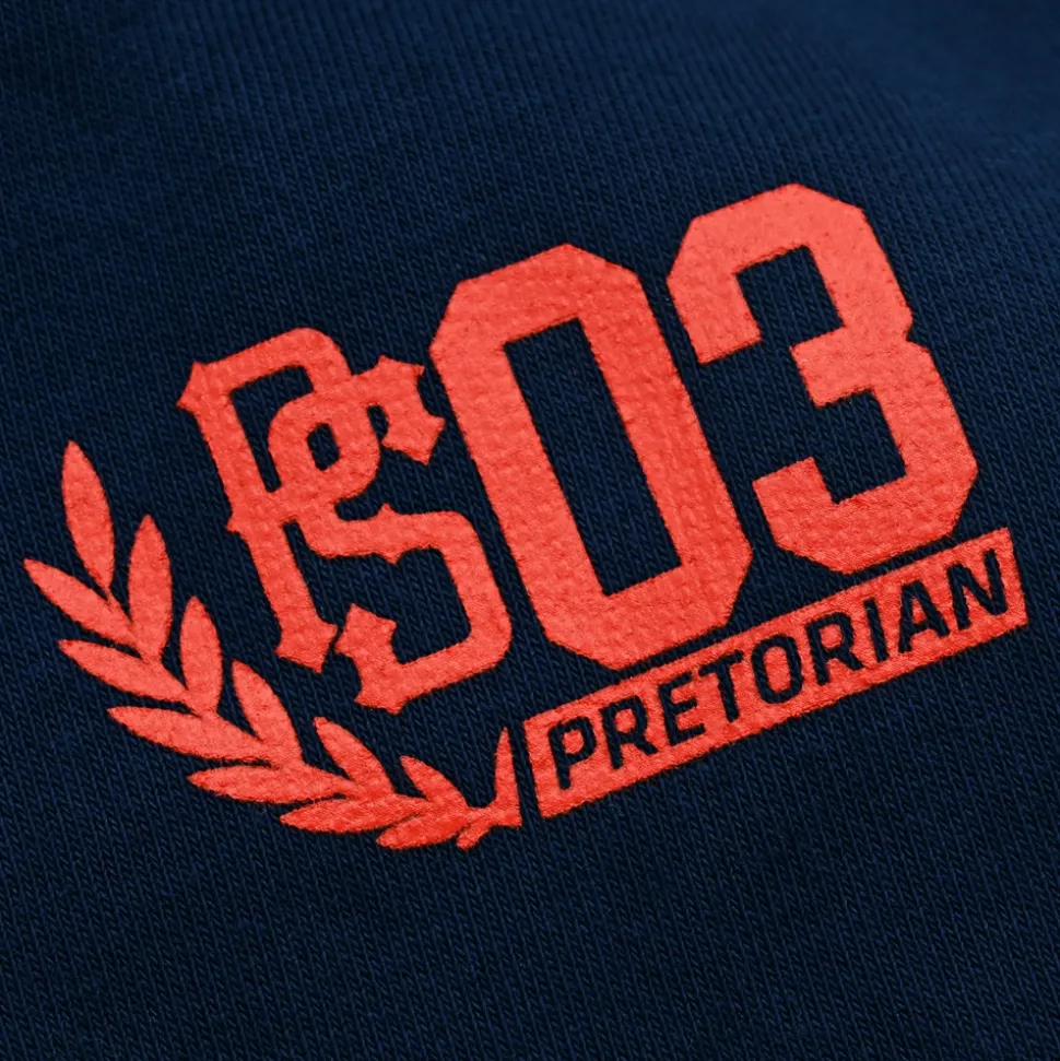 Bluza z kapturem Pretorian "Side" - granatowa