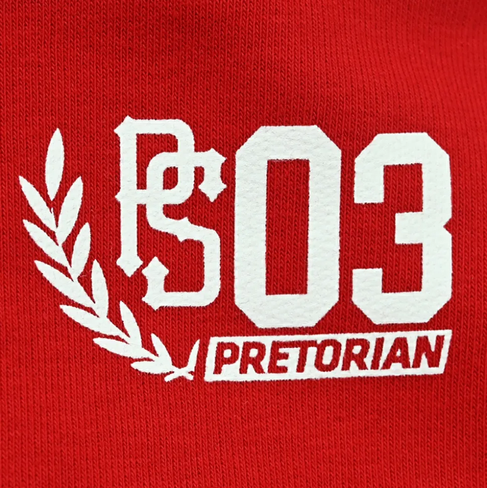 Bluza z kapturem Pretorian "Side" - czerwona