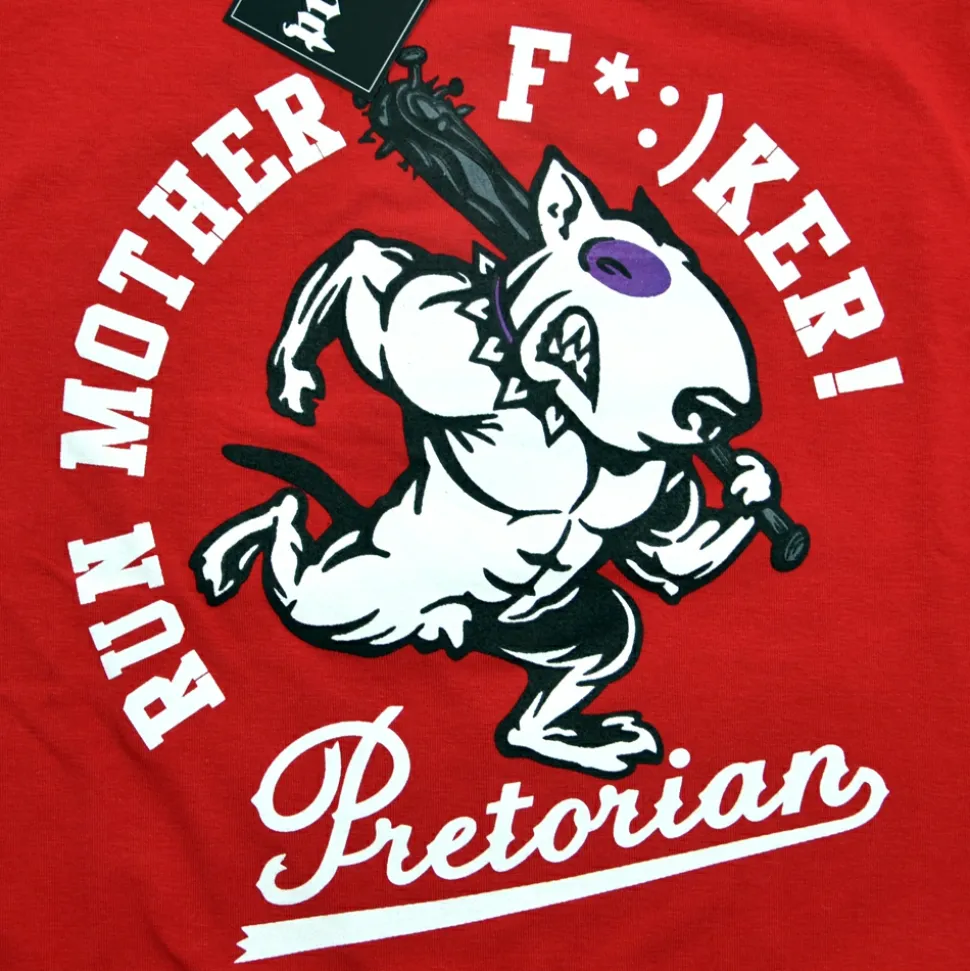 Koszulka damska Pretorian "Run motherf*:)ker!" - czerwona