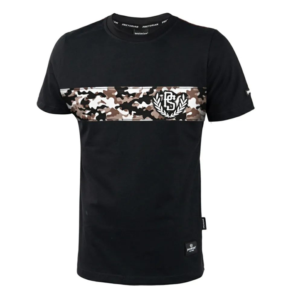 Koszulka Pretorian "Camo Strap" - czarna