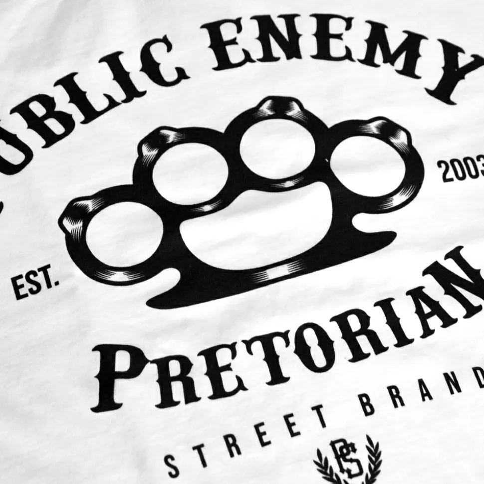Koszulka Pretorian "Public Enemy" - biała