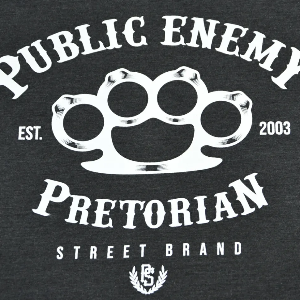 Koszulka Pretorian "Public Enemy" - grafitowa