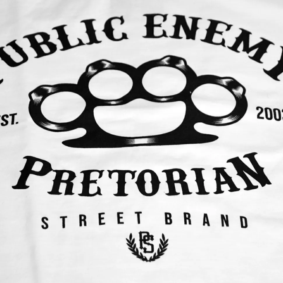 Koszulka Pretorian "Public Enemy" - biała