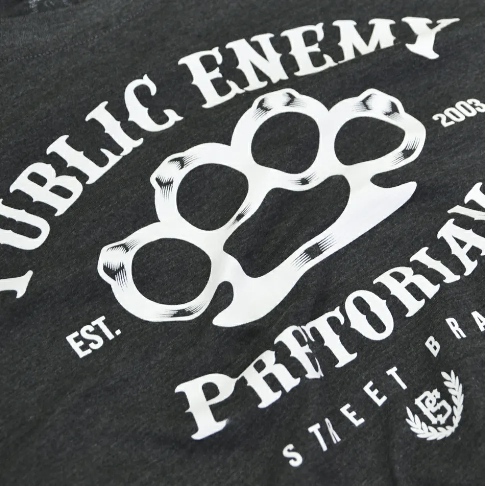 Koszulka Pretorian "Public Enemy" - grafitowa