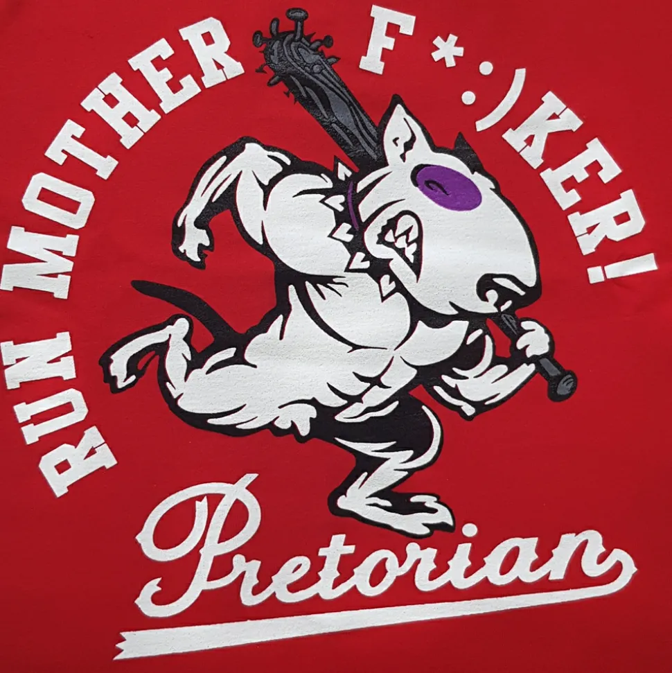 Koszulka Pretorian "Run motherf*:)ker!" - czerwona