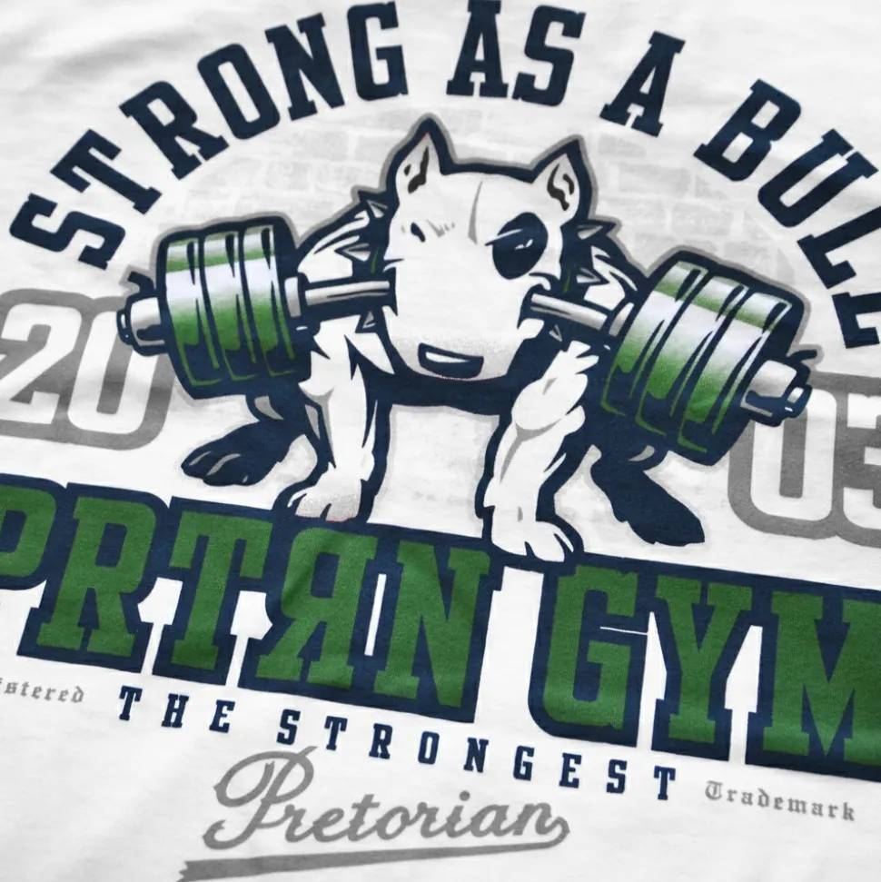 Koszulka Pretorian "Strong as a Bull!" - biała