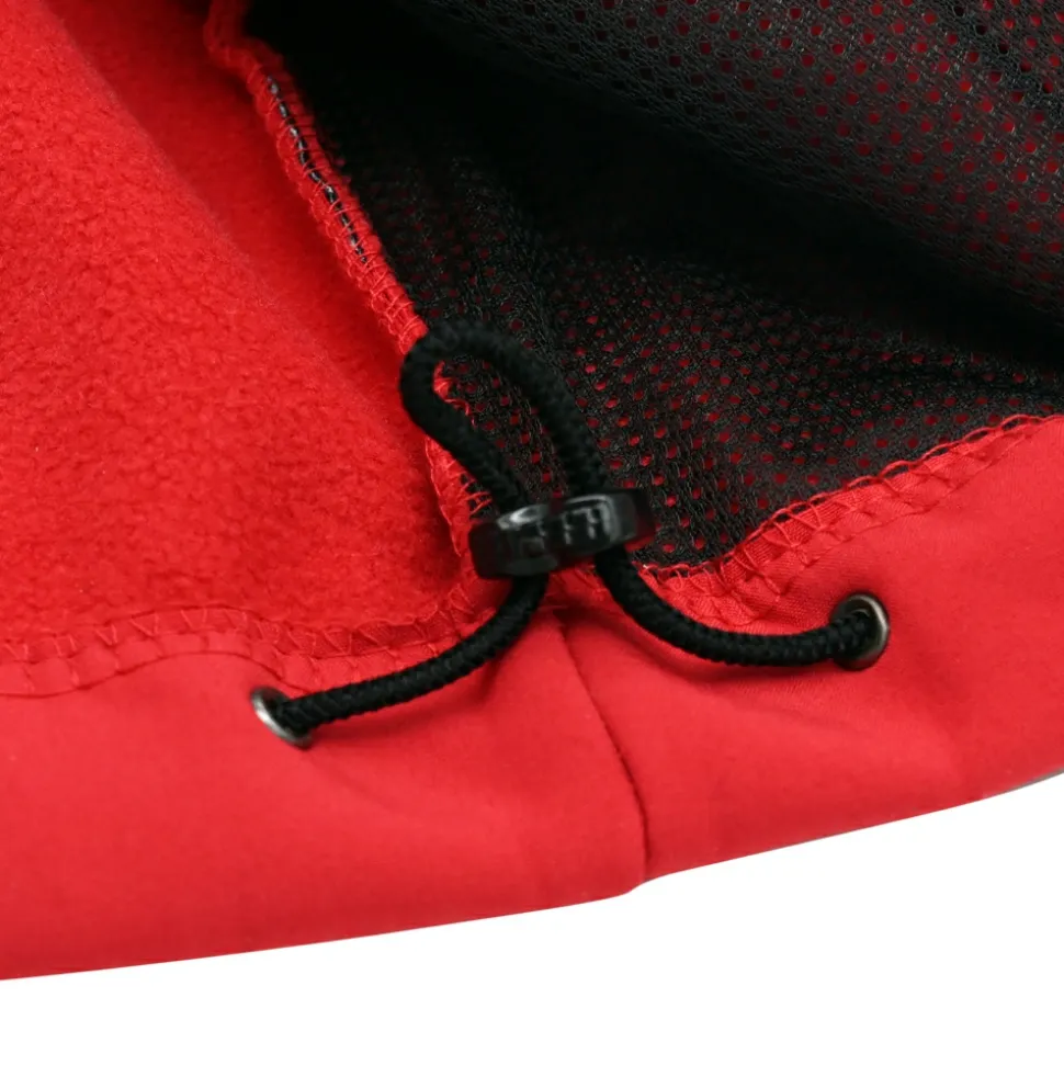Kurtka softshell Pretorian "Black PS" - czerwona