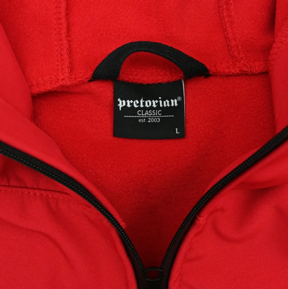 Kurtka softshell Pretorian "Black PS" - czerwona
