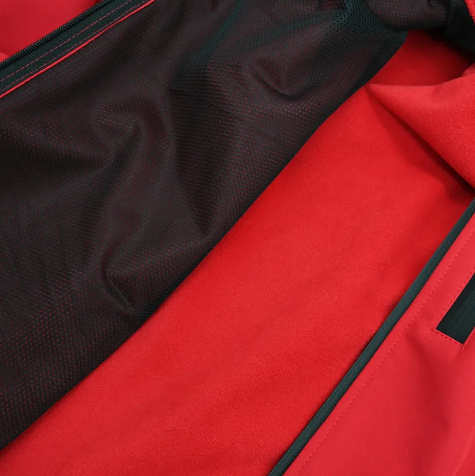 Kurtka softshell Pretorian "Black PS" - czerwona