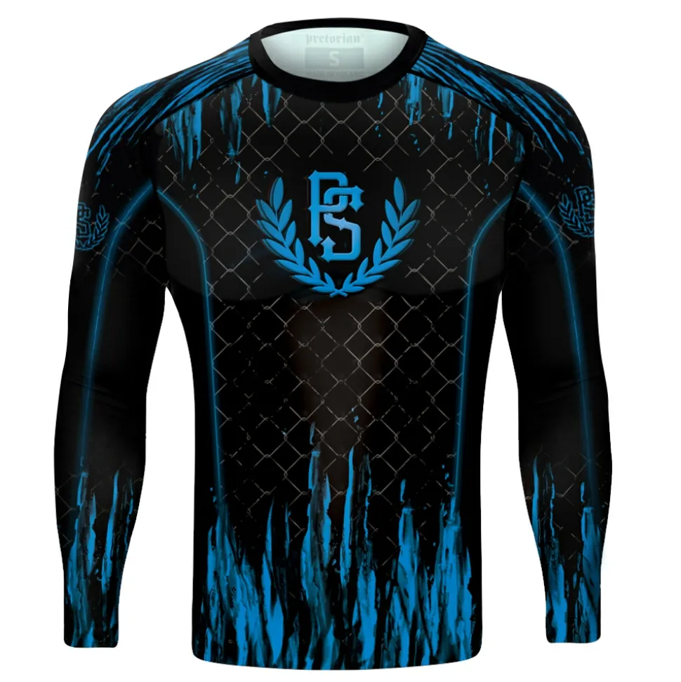 Rashguard longsleeve Pretorian "Blue Splash"