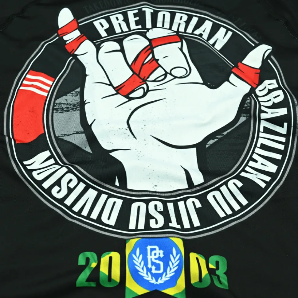 Rashguard longsleeve Pretorian "Brazilian Jiu Jitsu"
