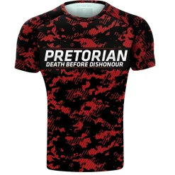 Rashguard short sleeve Pretorian "Red Camo"
