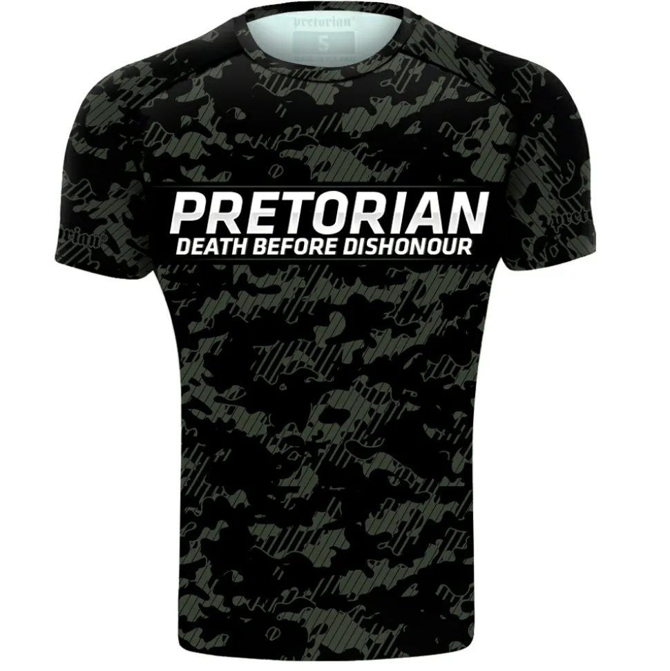 Rashguard short sleeve Pretorian "Khaki Camo"