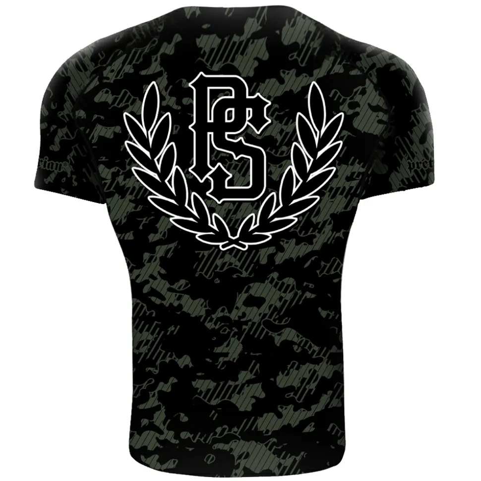 Rashguard short sleeve Pretorian "Khaki Camo"