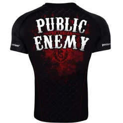 Rashguard short sleeve Pretorian "Public Enemy"