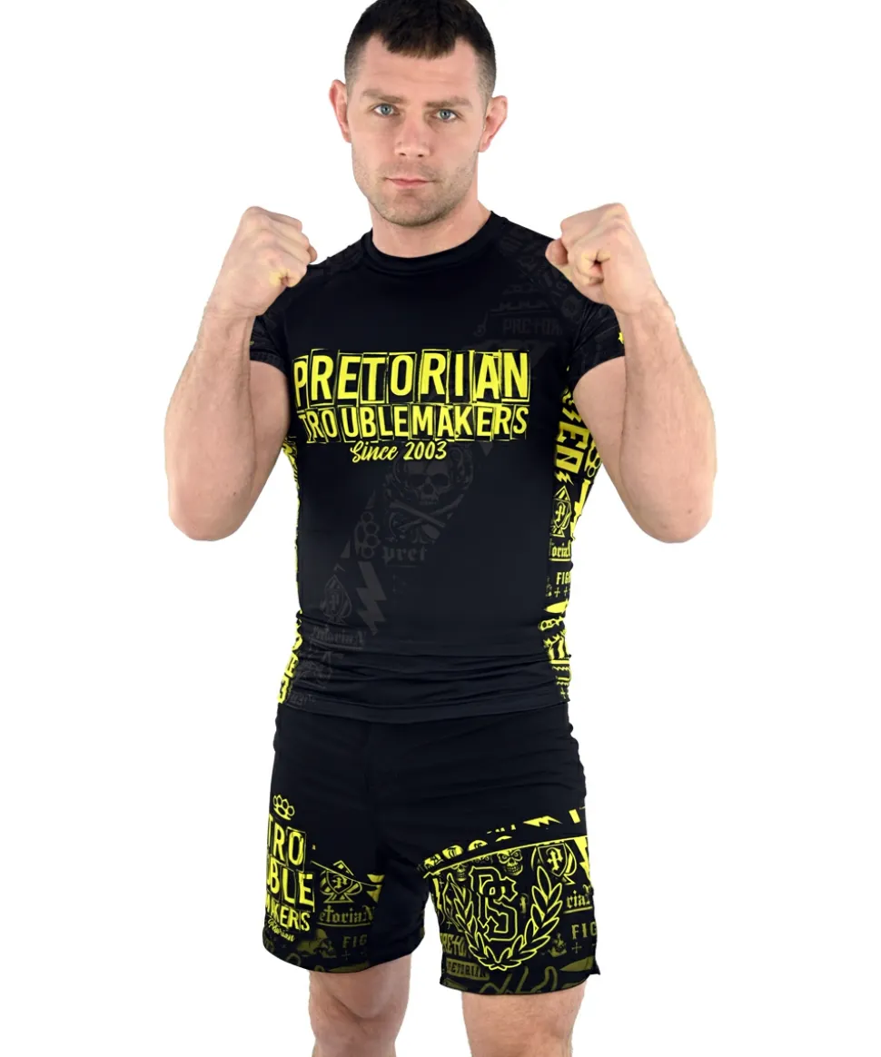 Rashguard short sleeve Pretorian "Troublemakers"