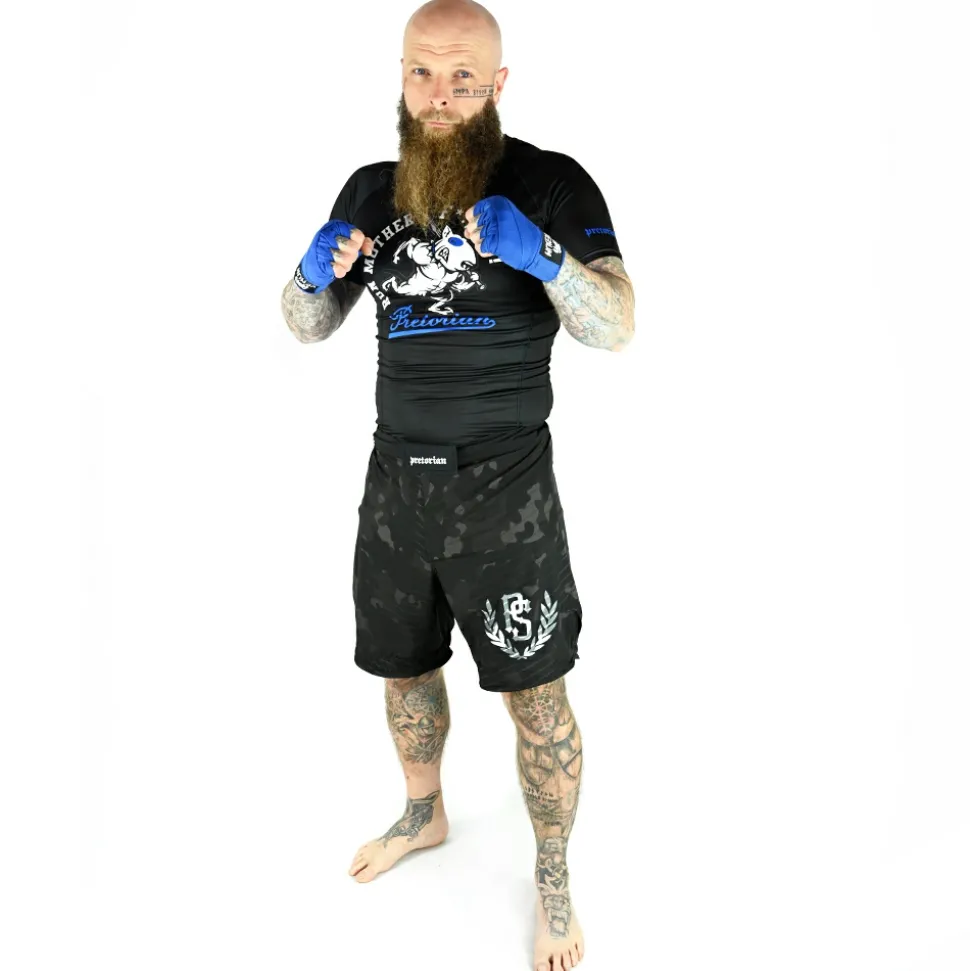 Rashguard short sleeve Pretorian "Run motherf*:)ker!"