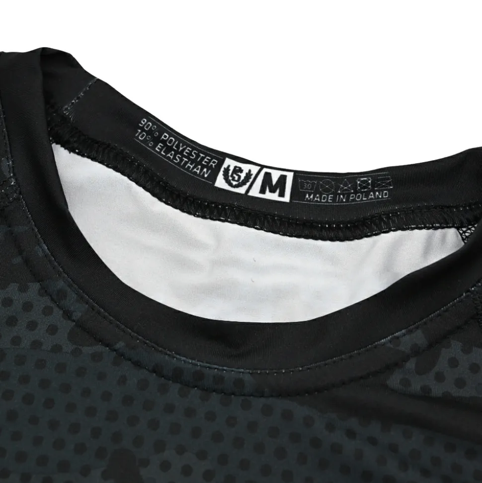 Rashguard short sleeve Pretorian "Black Camo"