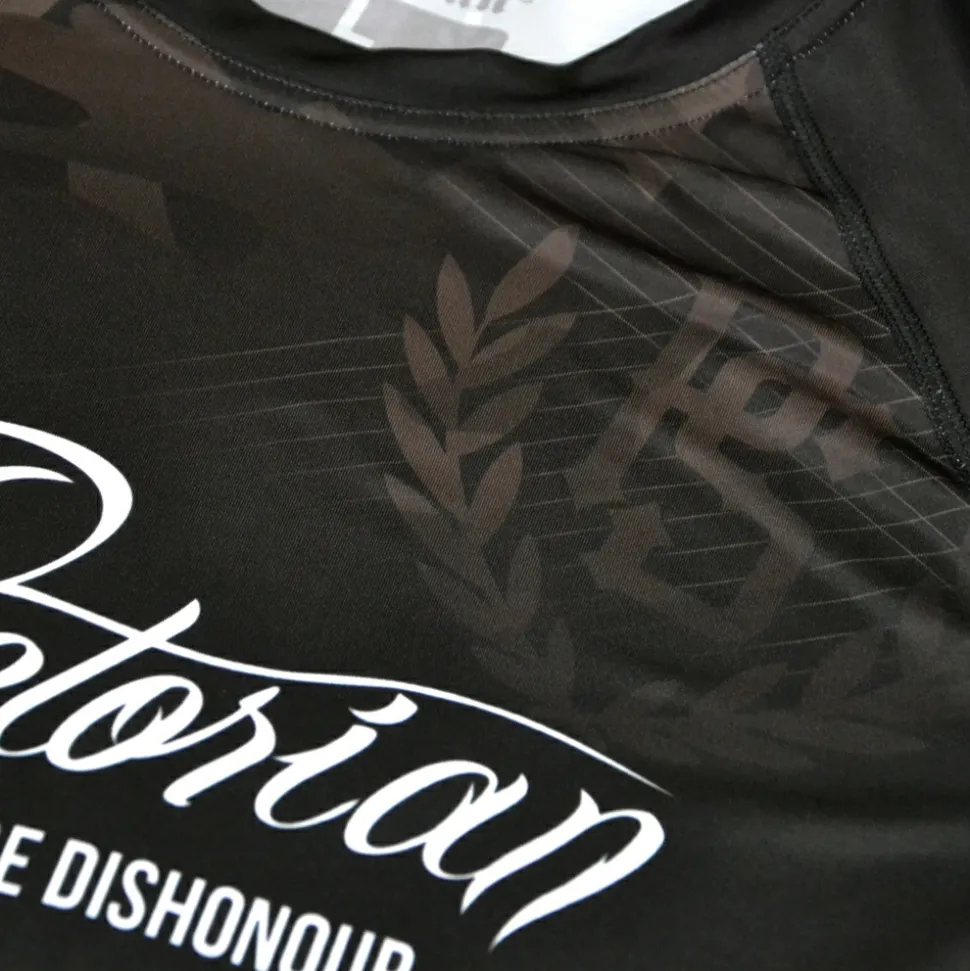 Rashguard short sleeve Pretorian "Death Before Dishonour"