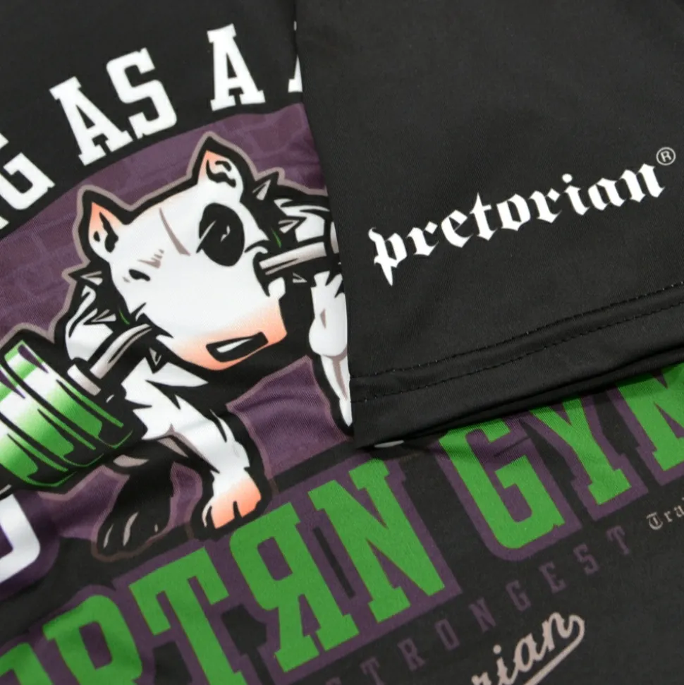 Rashguard short sleeve Pretorian "Strong as a Bull!"