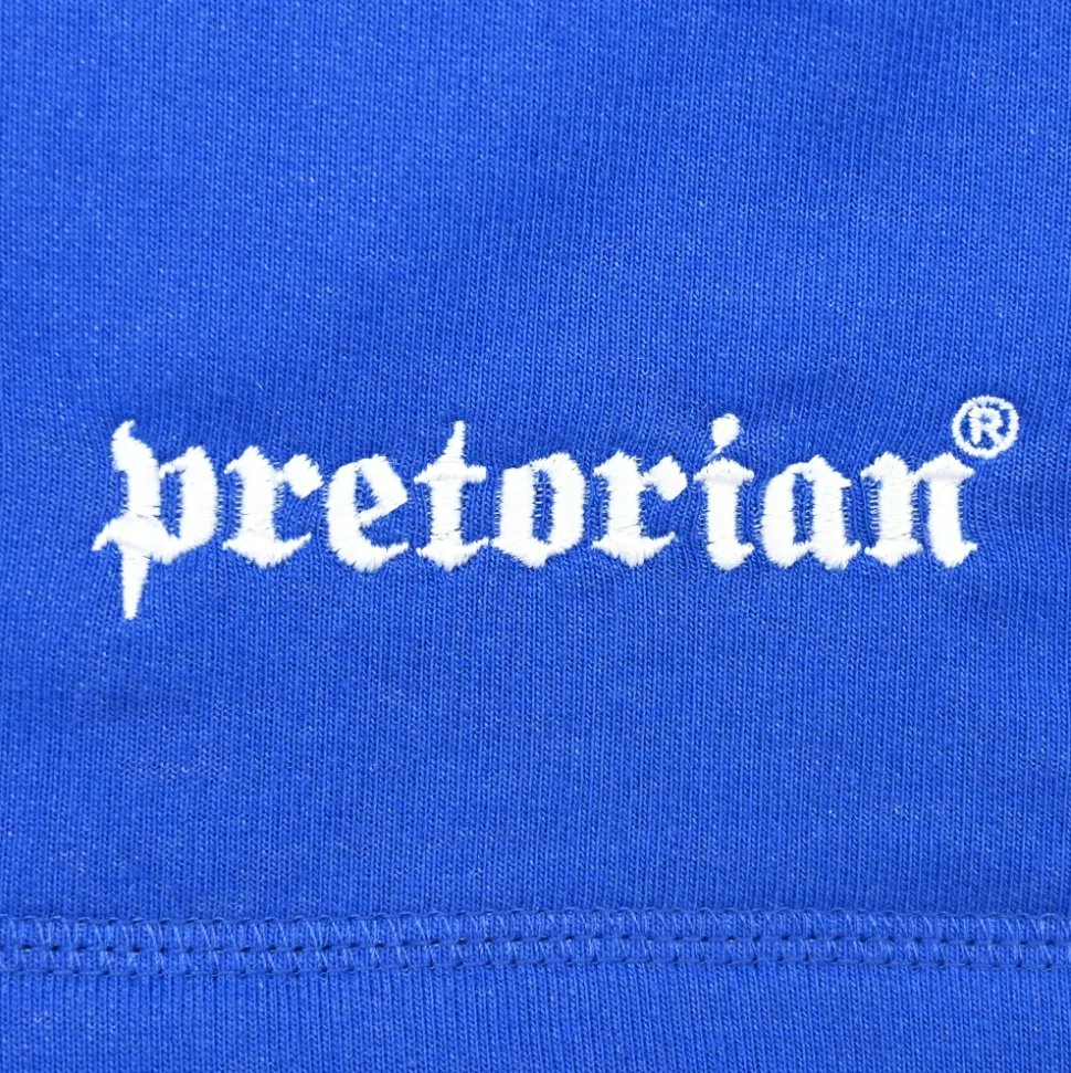 Spodenki bawełniane Pretorian "Logo" - niebieskie